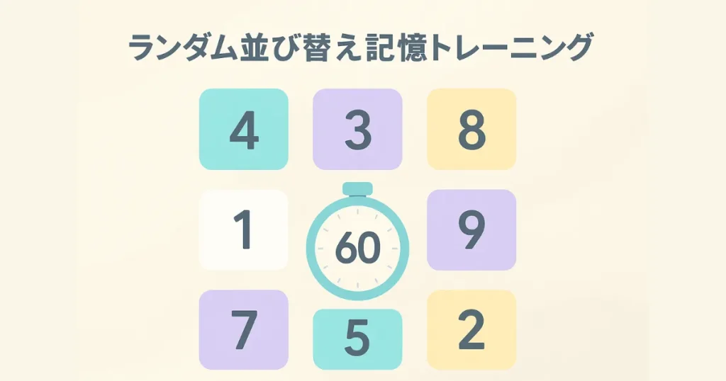 ランダム並び替え記憶トレーニング