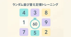 ランダム並び替え記憶トレーニング